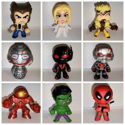 **$4 each or $30 for all** Marvel Mystery mini figures.. Deadpool, Wolverine, Hulk, and more