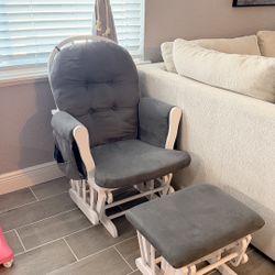 Nursery Glider. Rocking Chair & Foot Rest