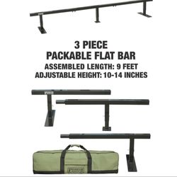 FRANKLIN ST. OBSTACLES PACKABLE FLAT BAR RAIL 9′ BLACK