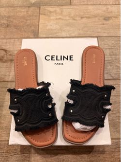 Celine Paris Marina Mule Black (Size 38)