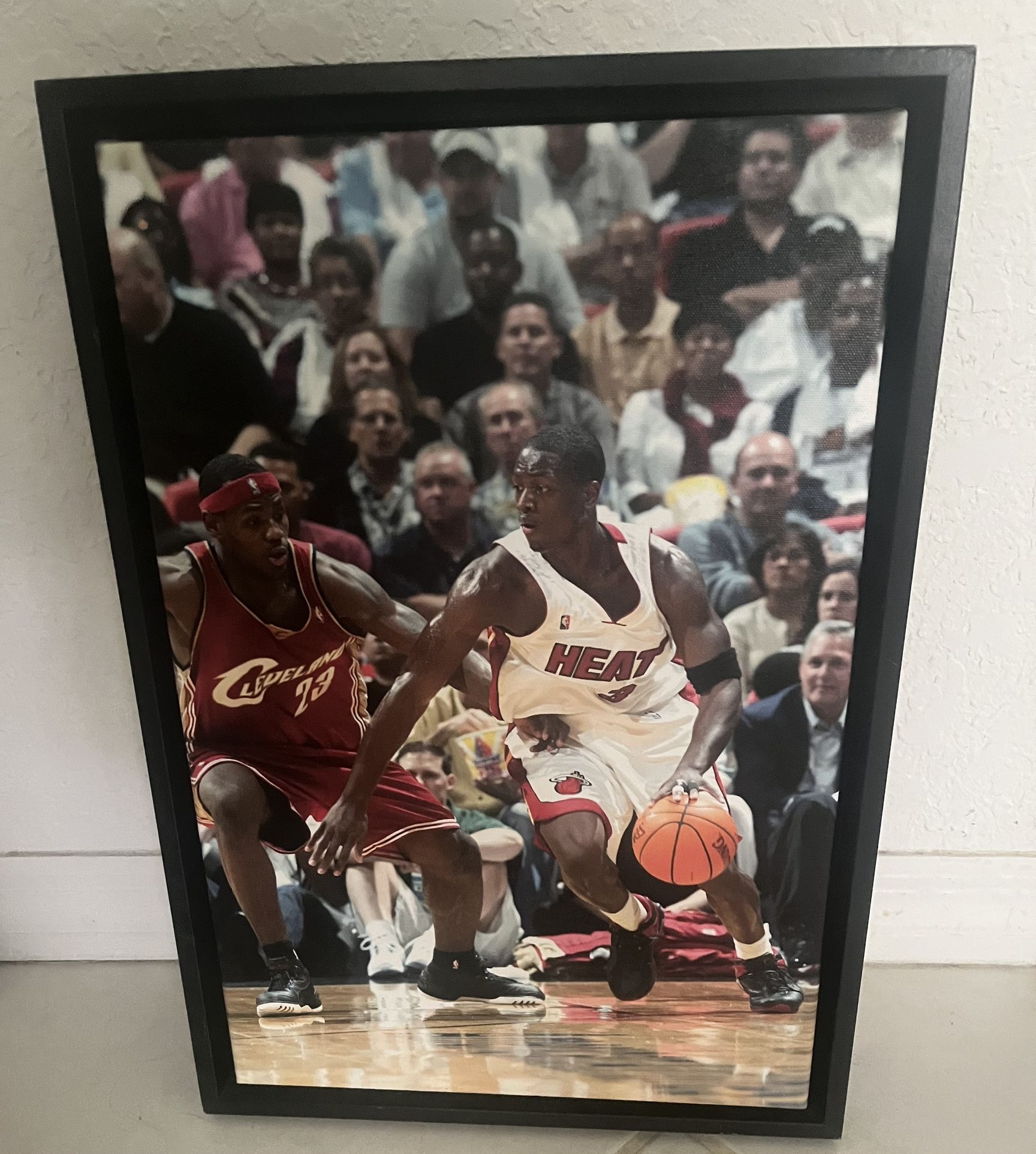 Dwayne Wade Vs LeBron James Wall Art