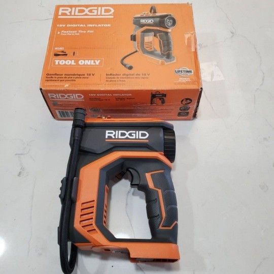 RIDGID 18V Cordless Digital Inflator Tool Only