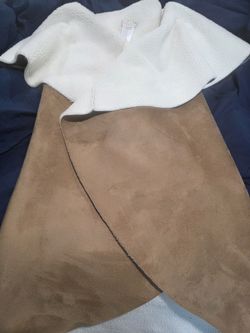 Free People Brown Sugar Suede Vegan Vest OS