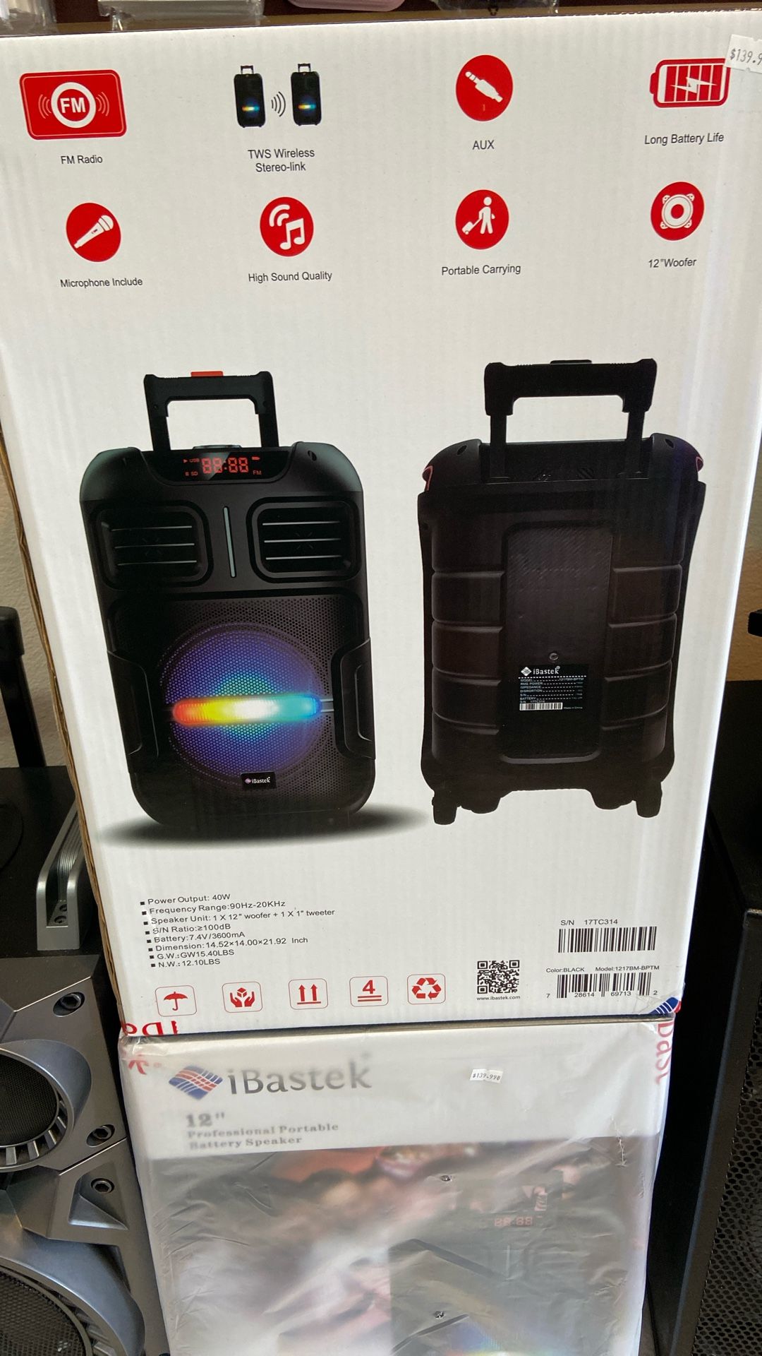 Bluetooth Speaker Single 12