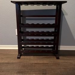 $20 Mahogany Wine Rack Table 