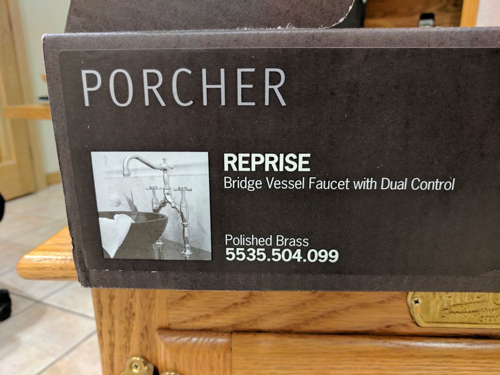 Porcher Reprise Bridge Faucet Polished Brass