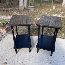Sale $60🎄Upcycled Farmhouse Side End Tables