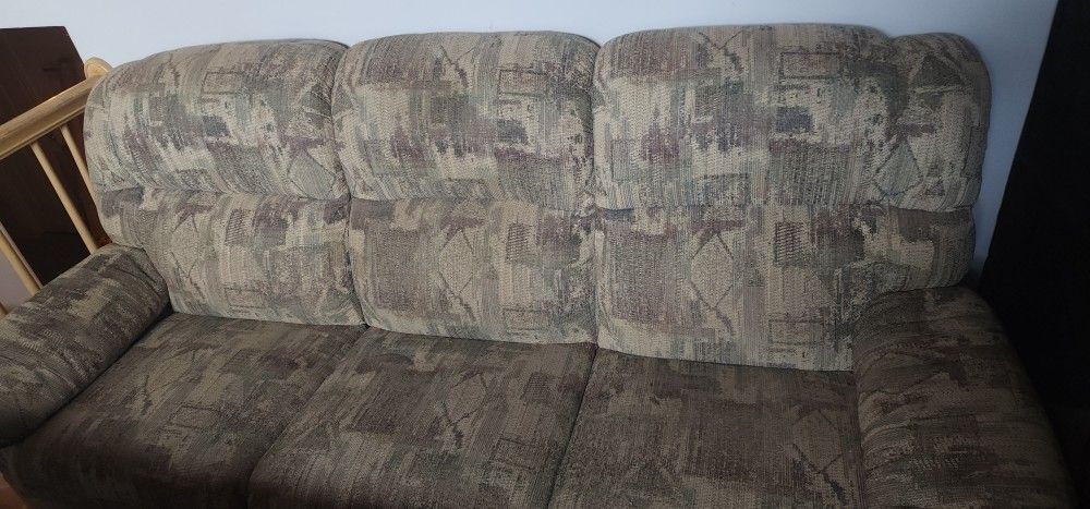 Couch With Dual Reclining Seats 36" W X 86" L