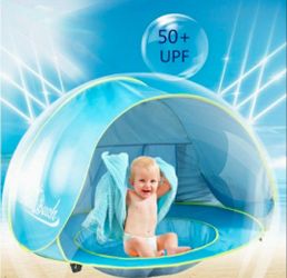 Baby Beach Tent Pop Up Portable Shade Pool UV Protection Sun Shelter for Infant