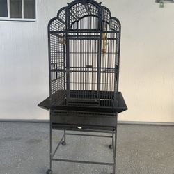 Jaula De Pájaros Cotorras Bird Cage Excellent Condition 