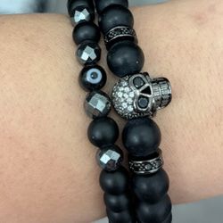 Beads Onyx Matt Bracelet Set