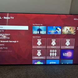 Huge 75" 4K Smart Roku TV (TCL Series 4) - Great Condition