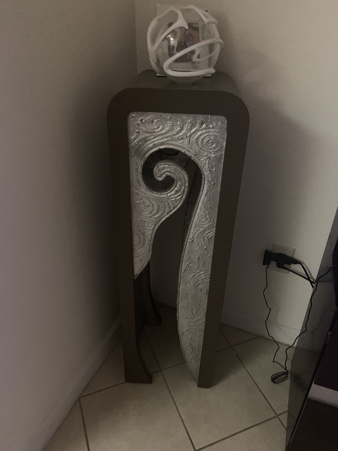 Abstract Side Table