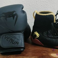 Venum Boxing Gloves And Shoes