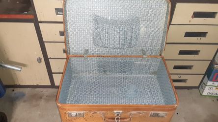 1960 leather suitcase