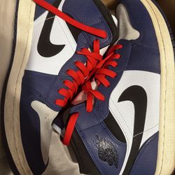 Jordan 1 mid deep royal blue black size 10