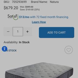 Queen Mattress Bought In November 2024 