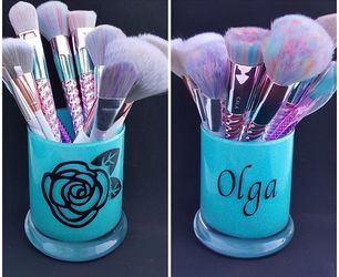 Personalized Makeup Brush Holders