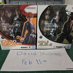 Bleach Ichigo Hollow And Renji Sh Figuarts Figures (READ DISCRIPTION)