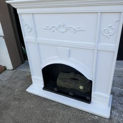 Beautiful White Wood Fireplace Mantle 42 X 12 By