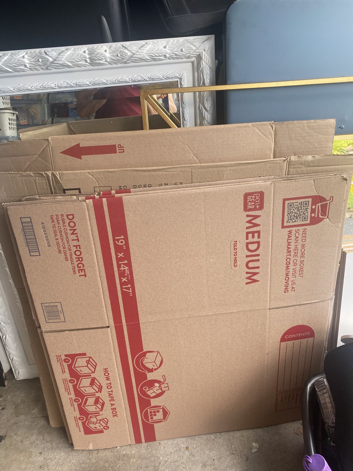 Moving Boxes, HP Printer Ink, pedicure spa $10 each