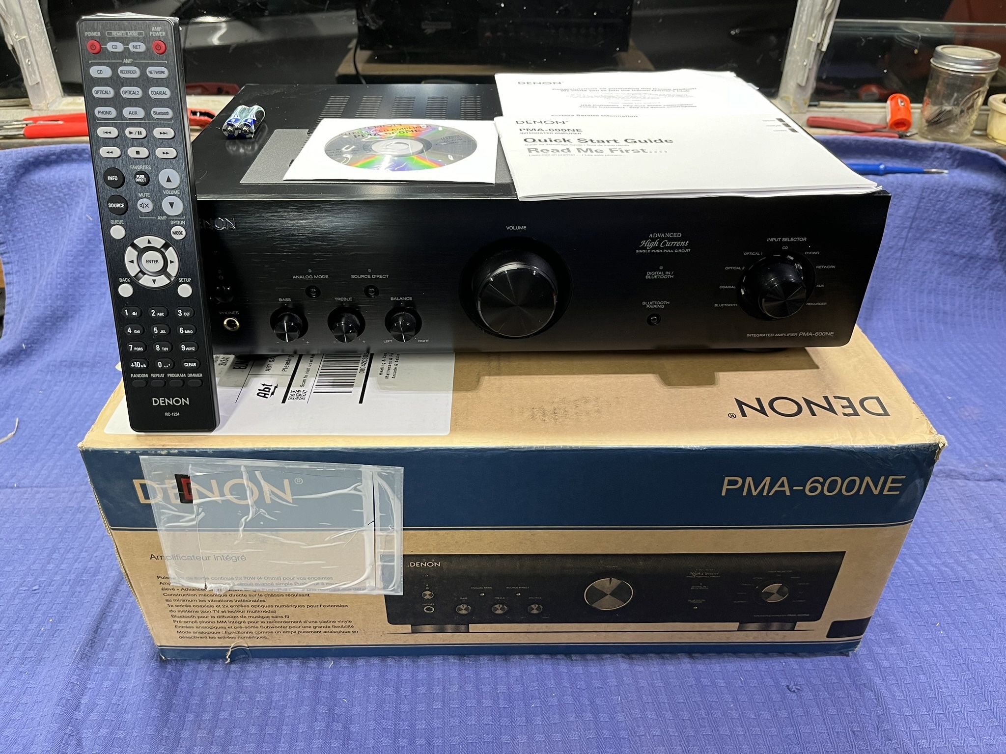 DENON PMA-600NE Integrated Amplifier With 70W Per Channel And Bluetooth