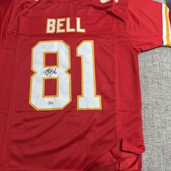 Blake Bell Signed Autograph Custom Jersey - Beckett Coa - Kansas City Chiefs