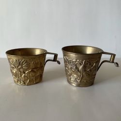 Set of 2 Greek Brass Margo Cup $70 OBO