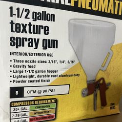 CentralPneumatic 1.5 Gallon Texture Spray Gun 