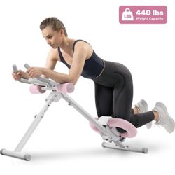 Ab Trainer Machine Workout Foldable Exercise 