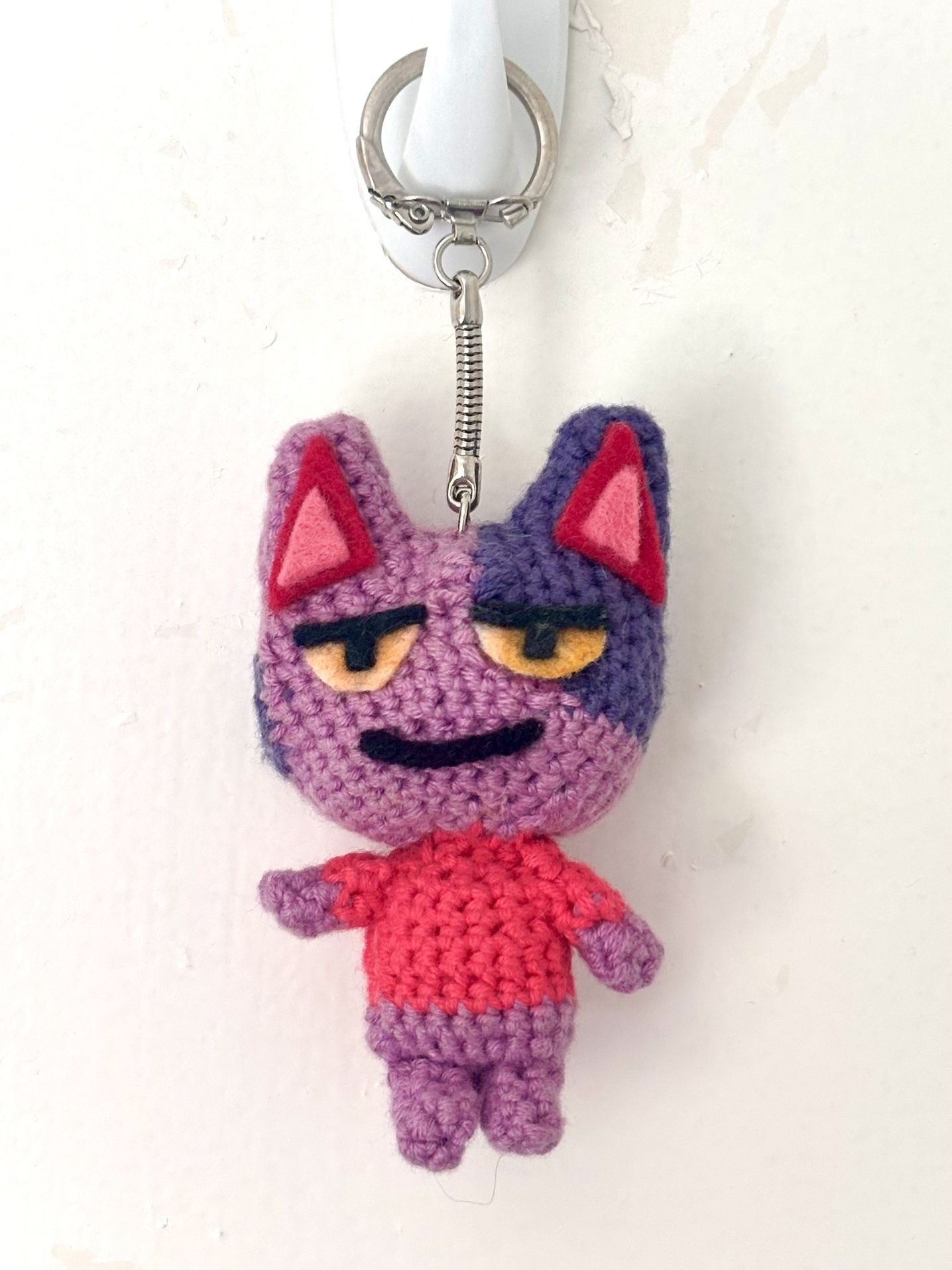 Bob ACNH Crochet Keychain