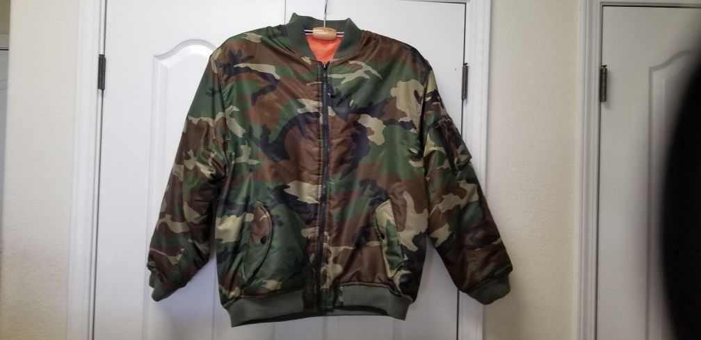XL Camouflage MA-1 Bomber Jacket
