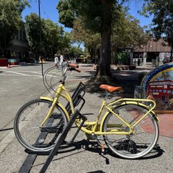 26 Inch Women's Bike, Adult Cruiser Bicycle Shimano 7 Speed Steel Frame City Commuter Bike for Ladies