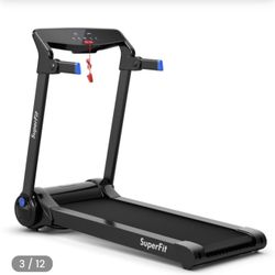 3HP Electric Folding Treadmill with Bluetooth Speaker