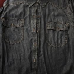 NWOT A.n.a. Denim Long Sleeve Shirt Size 1X