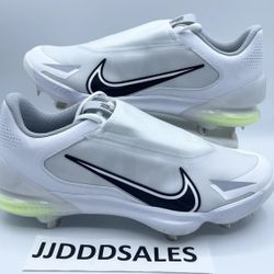 Nike Force Zoom Trout 8 Pro Metal Baseball Cleats White Black CZ5915-100 Men’s Sizes