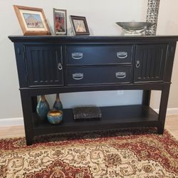 Buffet Table Cabinet (2 Drawer Dresser + 2 Doors)