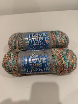 I Love This Yarn! Multicolor Acrylic Yarn – 2 Skeins