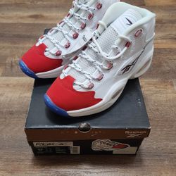 Reebok Question Mid Red Toe 25th Anniversary 