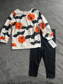 Halloween Baby Girl Legging Set Outfit