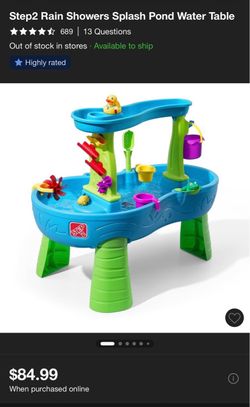 Step2 Rain Showers Splash Pond Water Table **NEW**