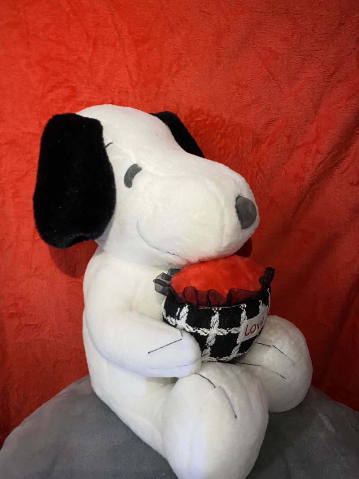 Snoopy Plushie (red Blanket Included)