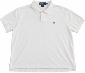 Polo Ralph Lauren Men’s Polo Shirt XXL White Cotton Short Sleeve Navy Pony Logo