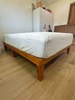 Full Size Wooden Simple Bedframe (mattress NOT included)