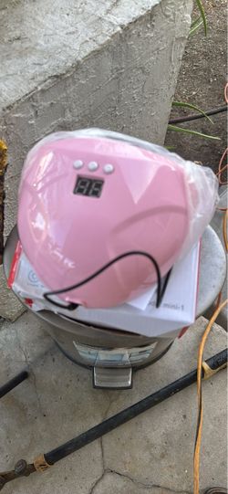 Pink UV LED Nail Lamp with Timer