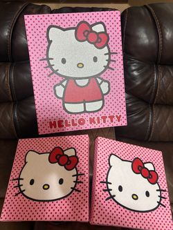 Hello kitty wall canvas