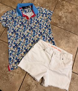 Little girls outfit size large 10/12