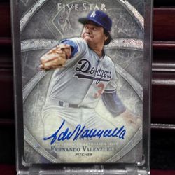 2014 Topps Five Star Fernando Valenzuela Autograph /25 Dodgers