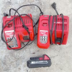 Milwaukee Battery Chargers and M18 Battery 