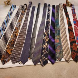 13 100% Silk Ties $20  (that's less than $2 each)